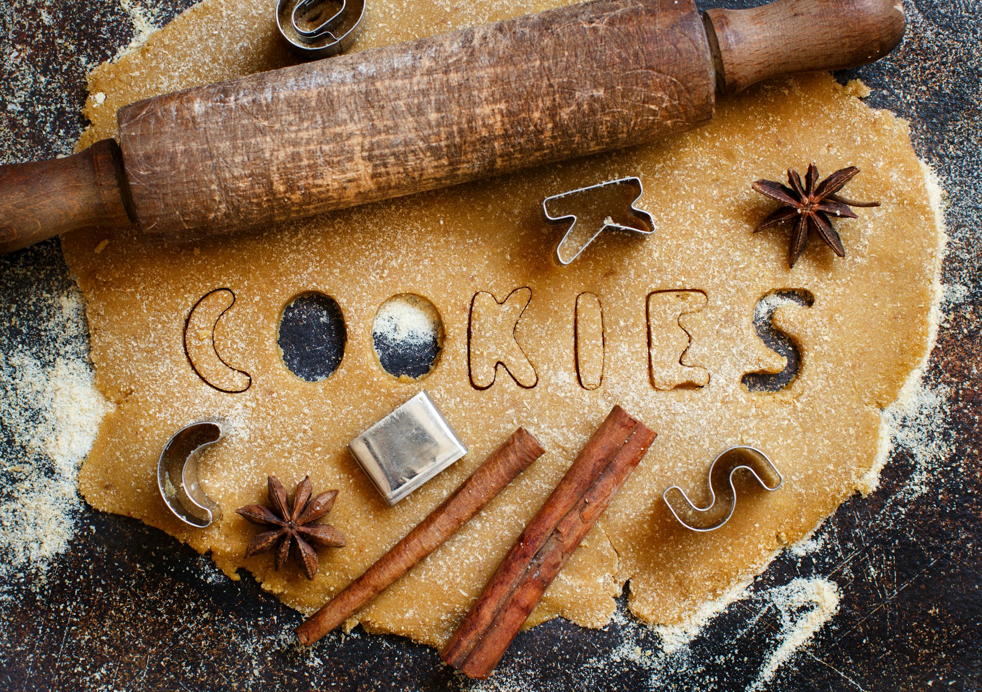 Making cookie letters