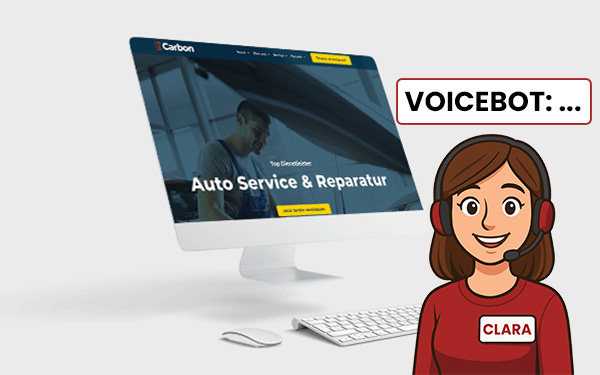 Voicebot Clara für Autoreparatur