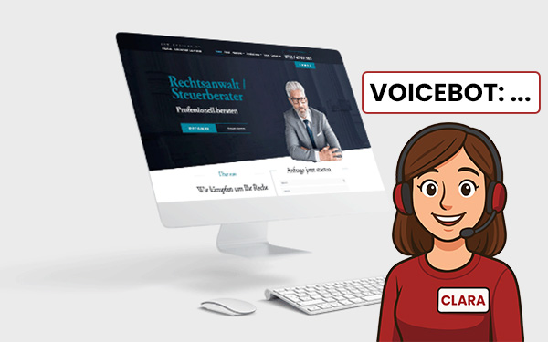 Voicebot Clara für Rechtsanwälte Steuerberater