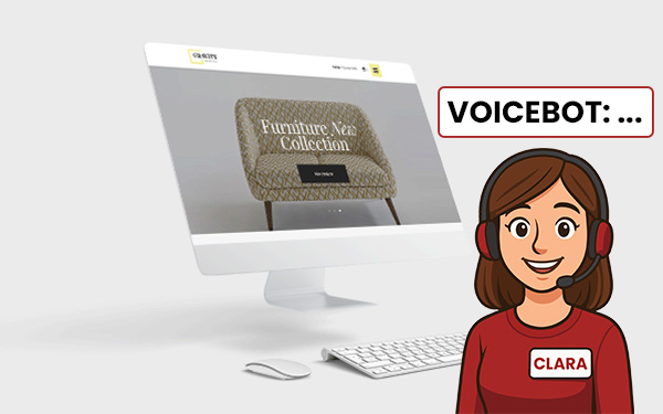 Voicebot Clara für Büromöbel Möbel
